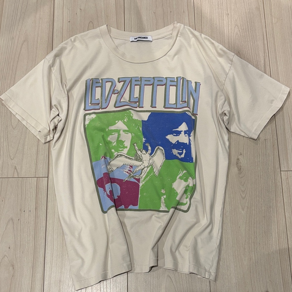 Daydreamer Led Zeppelin Tee - Cream, Green, Blue